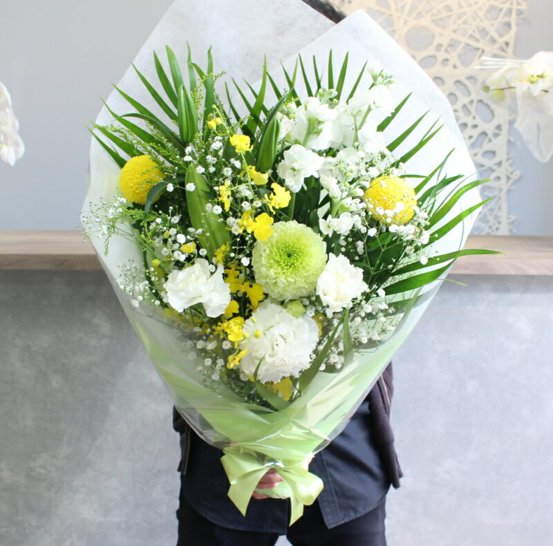 お供え花束・お悔やみの花束（予算で選ぶ）☆優しいお花で穏やかな気持ちに【お供え花】【お悔み花】【花束】【フラワ…