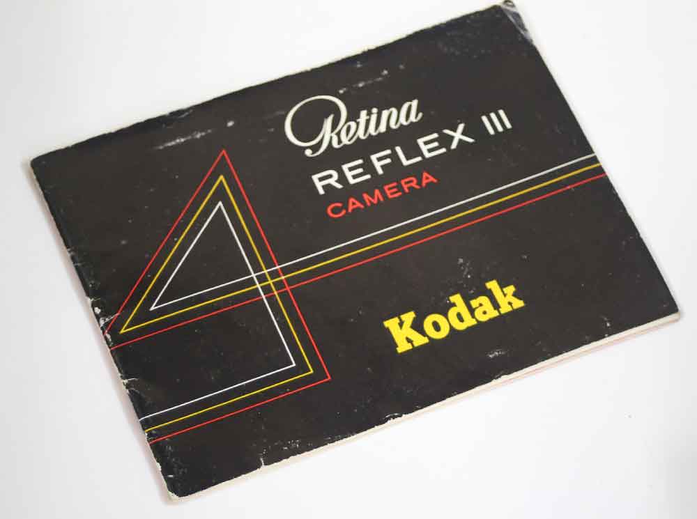 フランス製　コダック・レチナ・リフレックスIII　マニュアルKODAK RETINA REFLEX III manual