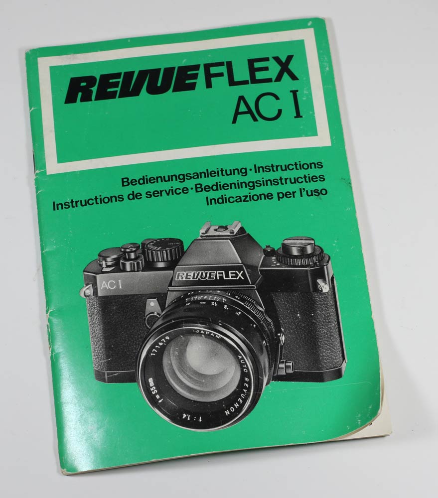 ドイツ製　レビューフレックスACI マニュアルManual for REVUEFLEX ACI