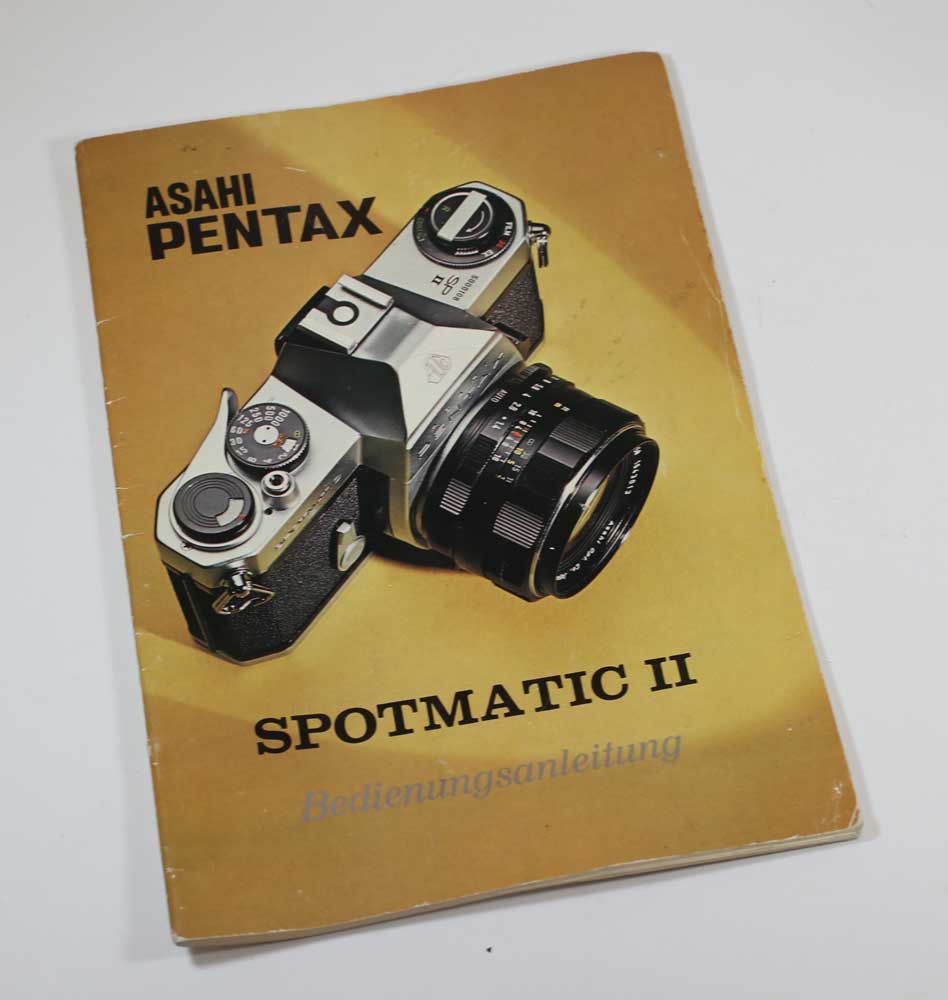日本製　ペンタックス・スポットマチックII　マニュアルManual for Asahi PENTAX SPOTMATIC II