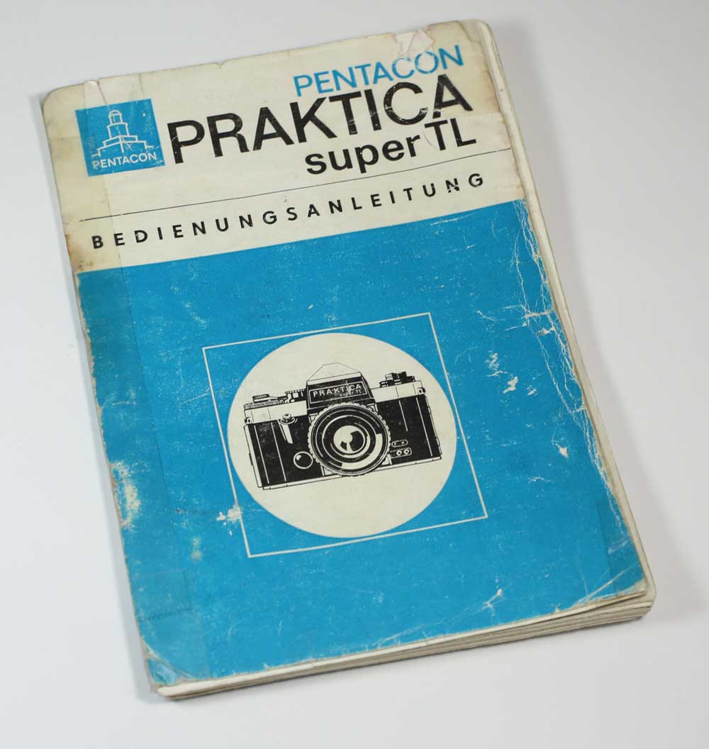 ドイツ製　プラクチカ・スーパーTL　マニュアルManual for Praktica Super TL