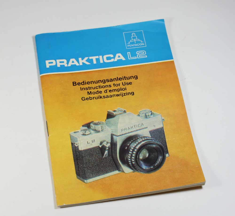 ドイツ製　プラクチカL2　マニュアルManual for Praktica L2