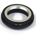 LEICA L39マウントのレンズをNEXマウントのカメラにつけるためのアダプターです。 カメラ程度 新品。1週間保障。