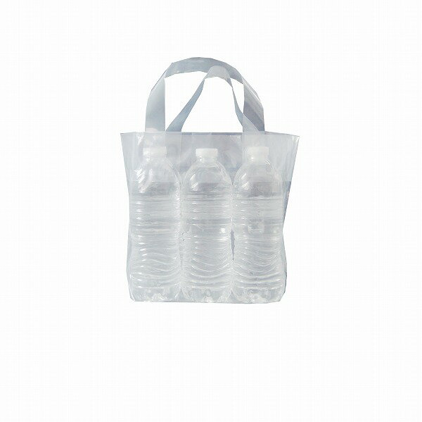 【エントリーでポイント7倍！12/4〜】【ポリ袋】ペットボトル6本用ループハンドルバック(マチ付き) 2