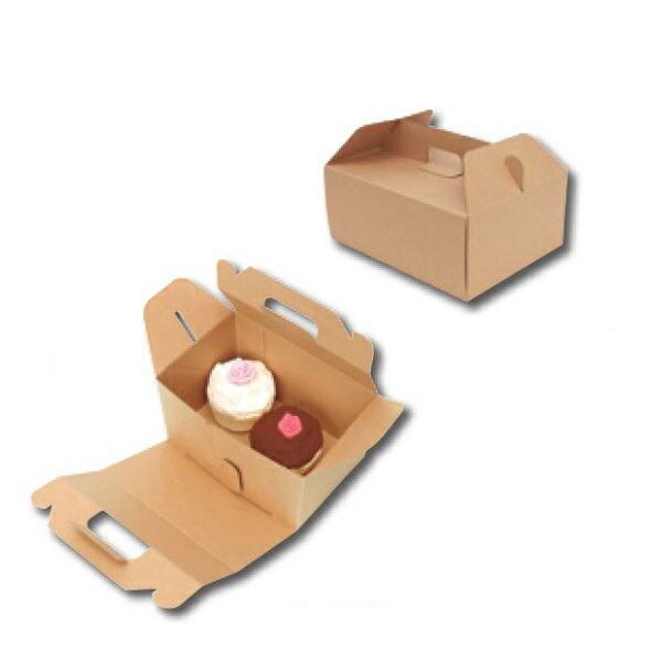 【ケーキ箱】 ネオクラフトキャリーBOX L 210×150×105+50 (200枚入) ケーキボック...