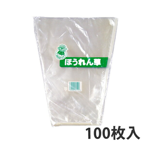 【OPP防曇袋】FG ボードン袋 印刷(野菜を食べよう1:ほうれん草)＜100枚入り＞ 野菜袋