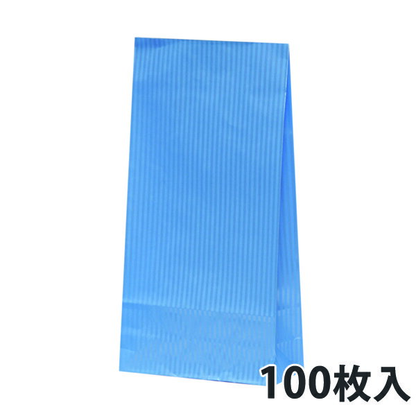 【角底紙袋】 ハイバッグ HS4 クリスタルブルー 160×65×310mm (1000枚入)