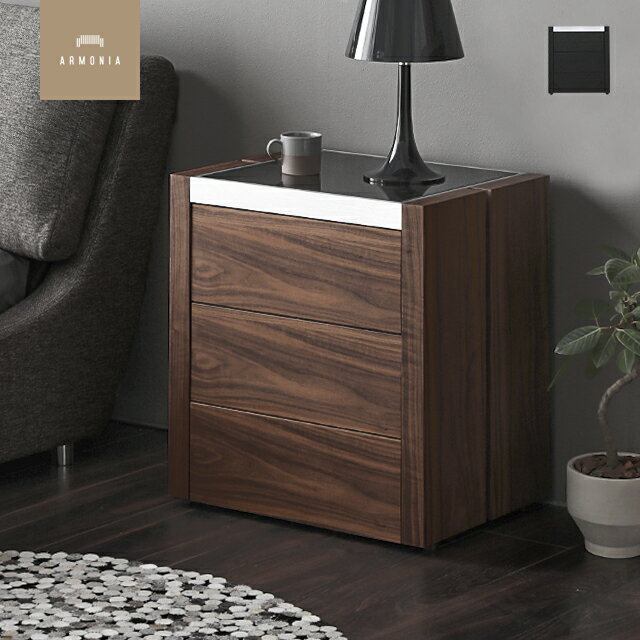 【最終入荷カラー特価｜ウォールナット47%OFF ブラック10%OFF】 チェスト 収納家具 リビング収納 収納 3段収納 引出し キャビネット Arma モダンリビング ナチュラル デザイナーズ シンプル インテリア 家具 北欧 モダン 新生活 CLEARANCE_FURNITURE CLEARANCE_COLOR