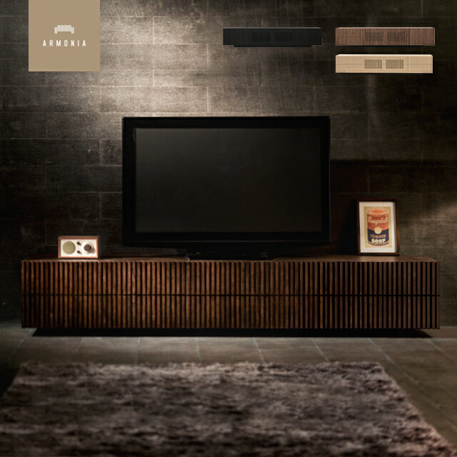 【10%OFF｜期間限定特大セール】 テレビ台 テレビボード TV台 収納 リビング収納 ローボード 収納家具 木製 ウォールナット lussy 200 220 和室 和風 インテリア 家具 北欧 モダン ホテルライク おしゃれ 完成品 180 オーク 木製 ルーバー 50インチ 65インチ