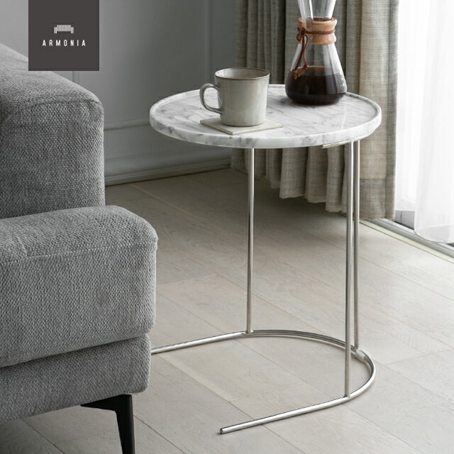 テーブル 大理石 サイドテーブル 円型 エンドテーブル コーヒー 