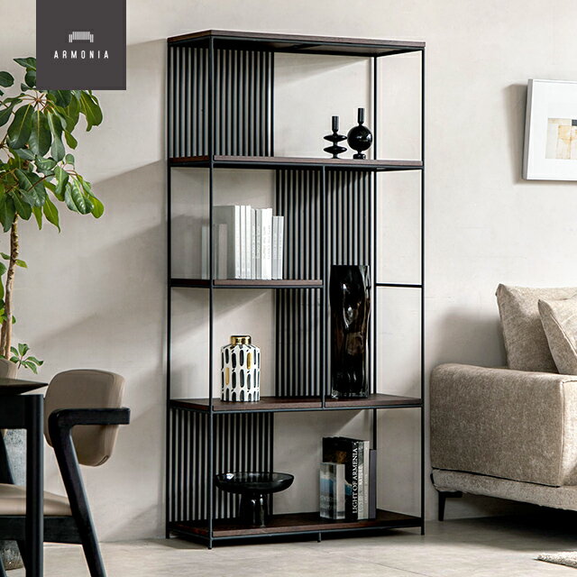 【P10倍★11/24 20時から】 収納棚 ラック メタルラック スチールラック キッチンラック 和モダン 完成品 幅90 奥行き35 高さ182.5cm オ...