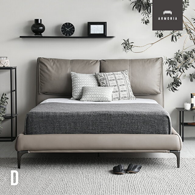 【もれなくP10倍★9/4 20:00-23:59】 ベッド ダブルベッド レザーベッド EPUレザー モダン ラグジュアリー 高級レザー レザー レザー張り シンプル 汚れ防止 背もたれ おしゃれ 北欧 新生活 フレーム ホテル 送料無料