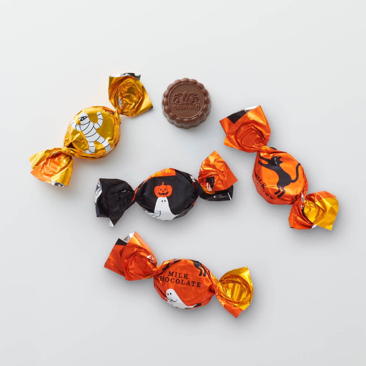 モロゾフ トリック オア トリート（クッキー＆ミルクチョコレート） 9個入ハロウィン ハロウィンパーティー おばけ 黒猫 秋限定 数量限定 チョコレート クッキー スイーツ 洋菓子 お菓子 詰め合わせ 手土産 お土産 プレゼント プチギフト ギフト 個包装 公式