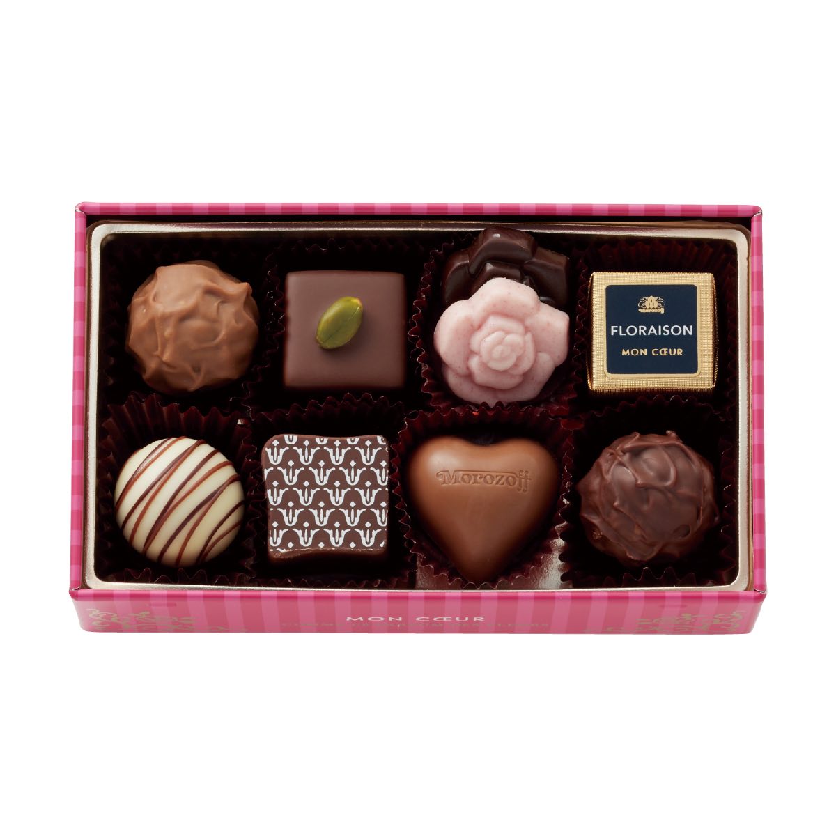 モロゾフ ローズ デ ローズ（ローズピンク） 9個入《バレンタインチョコレート》格安通販　バレンタイン　人気　ランキング