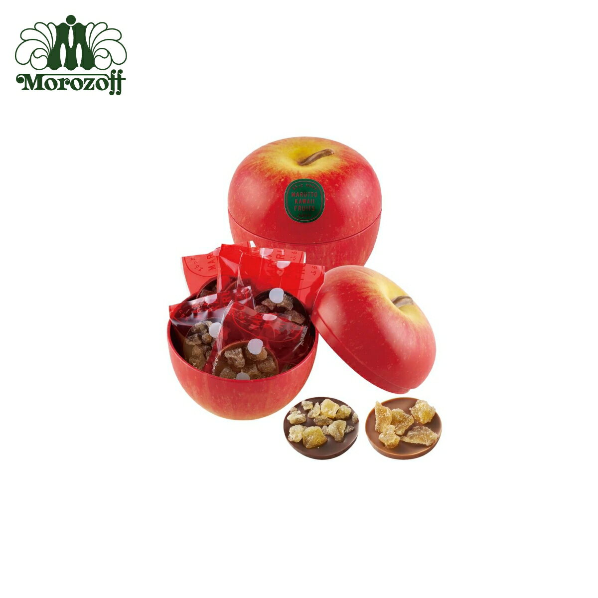 モロゾフ まるっとフルーツ缶（りんご） 5個入《バレンタインチョコレート》のサムネイル