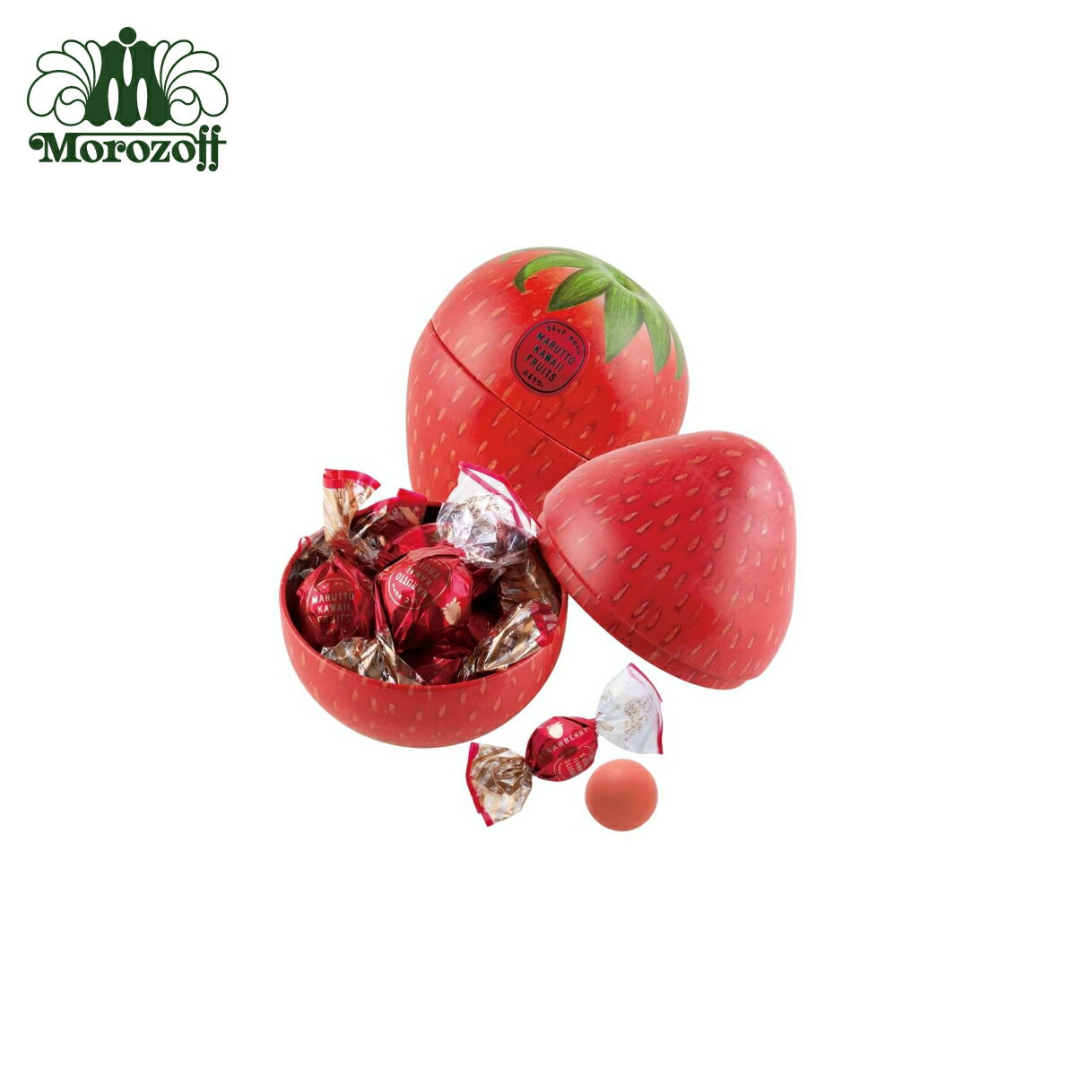 モロゾフ まるっとフルーツ缶（おおきないちご） 6個入《バレンタインチョコレート》のサムネイル