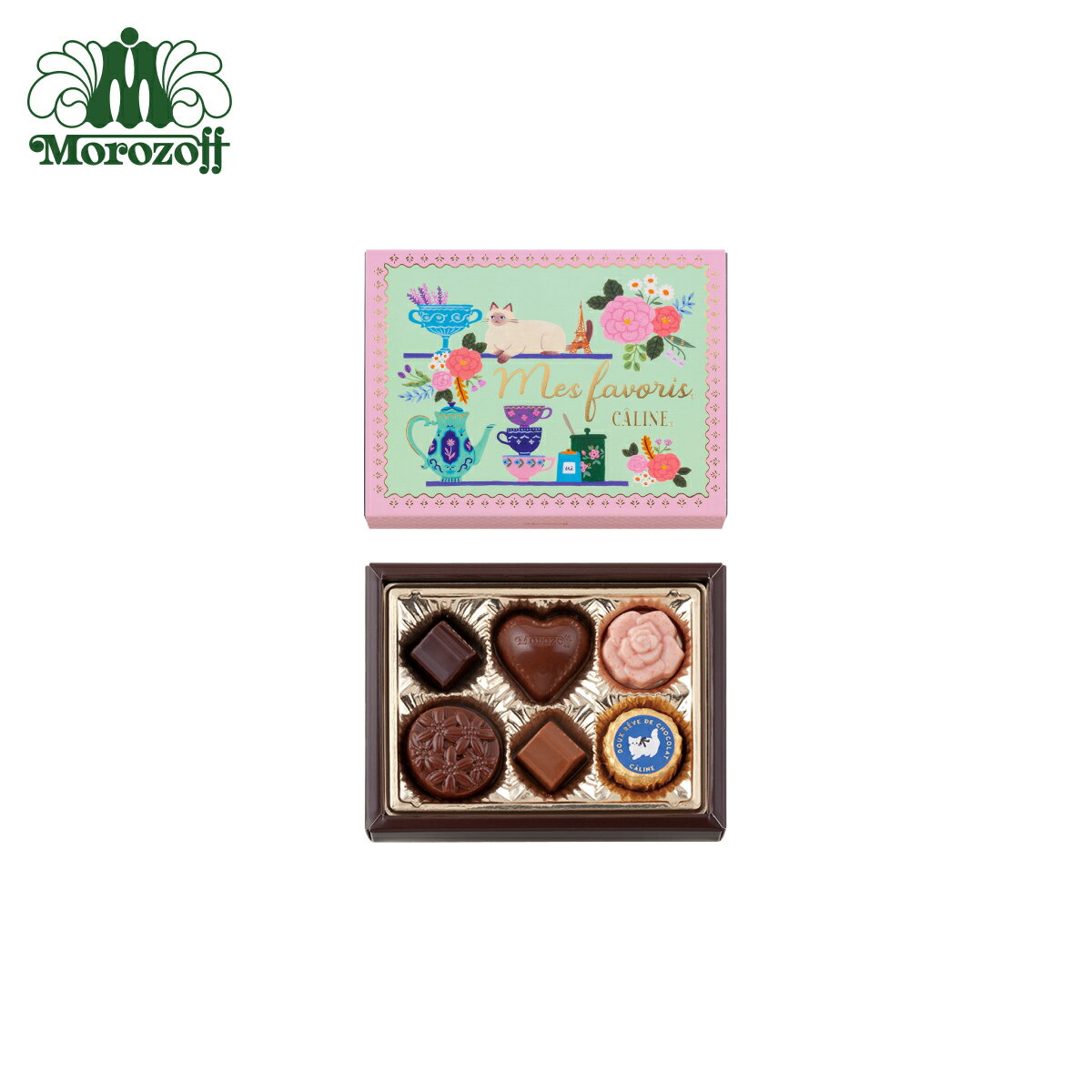 モロゾフ カリーヌ フローラル 6個入バレンタイン チョコレート 2025 バレンタインチョコ スイーツ 洋菓子 お菓子 プレゼント プチギフト ギフト 公式