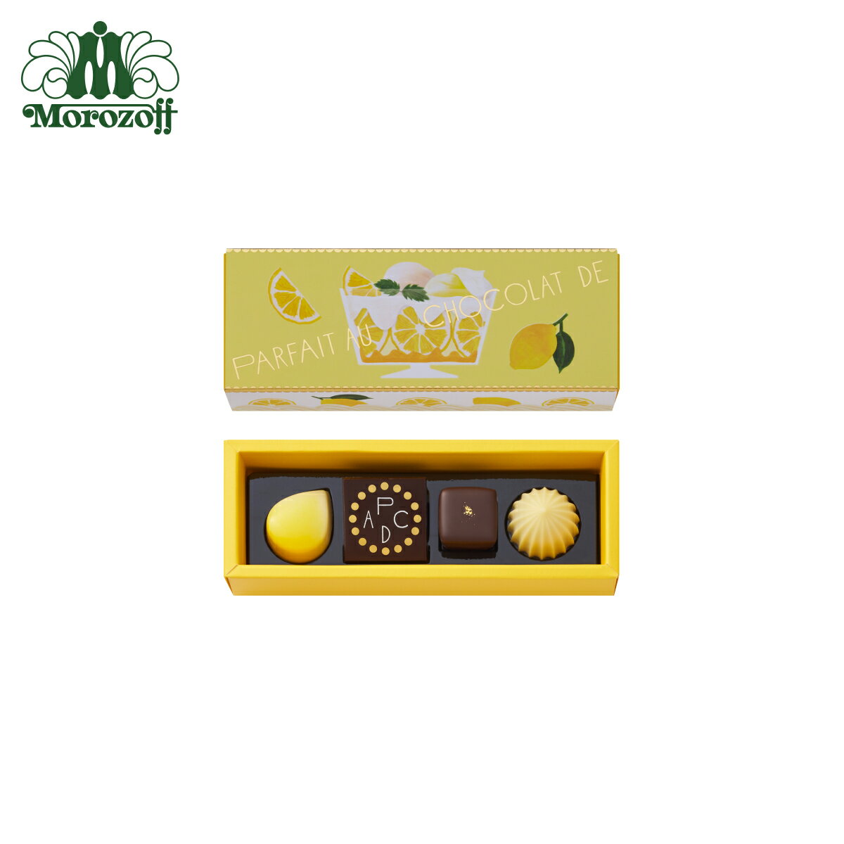 モロゾフ パフェをつまんで。（レモン） 4個入バレンタイン チョコレート 2025 バレンタインチョコ スイーツ 洋菓子 お菓子 プレゼント プチギフト ギフト 公式 チョコのサムネイル