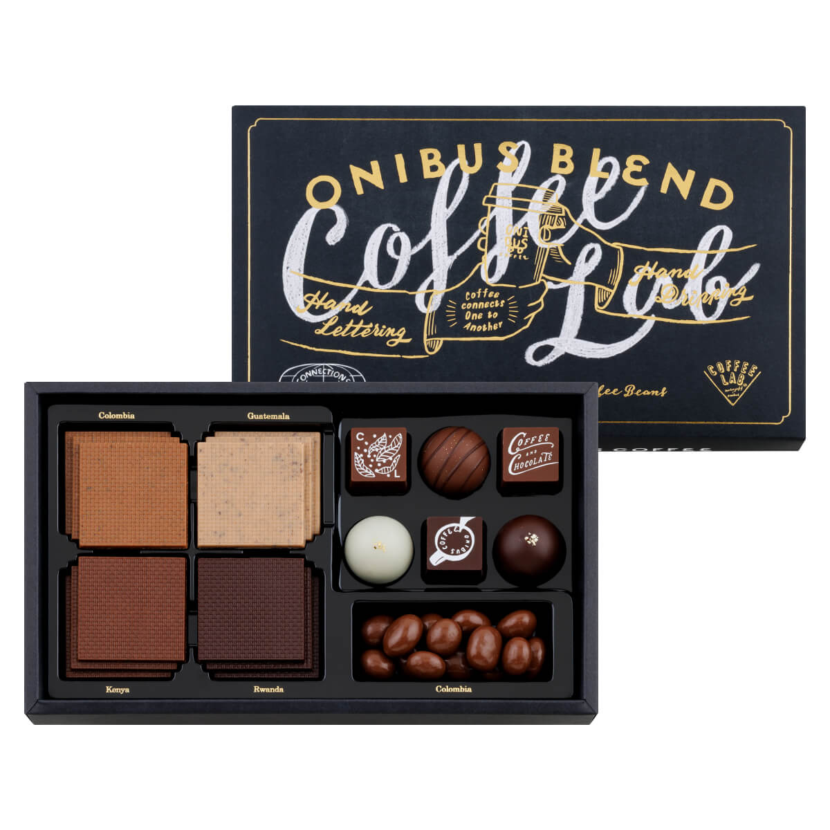 モロゾフ オニバスブレンド 18個、18g入バレンタイン 2026 期間限定 チョコレート ボンボンショコラ トリュフ クランチチョコレート コーヒー豆 オニバスコーヒー フルーツ はちみつ シナモン アソート 詰合せ スタイリッシュ プレゼント ギフト 公式