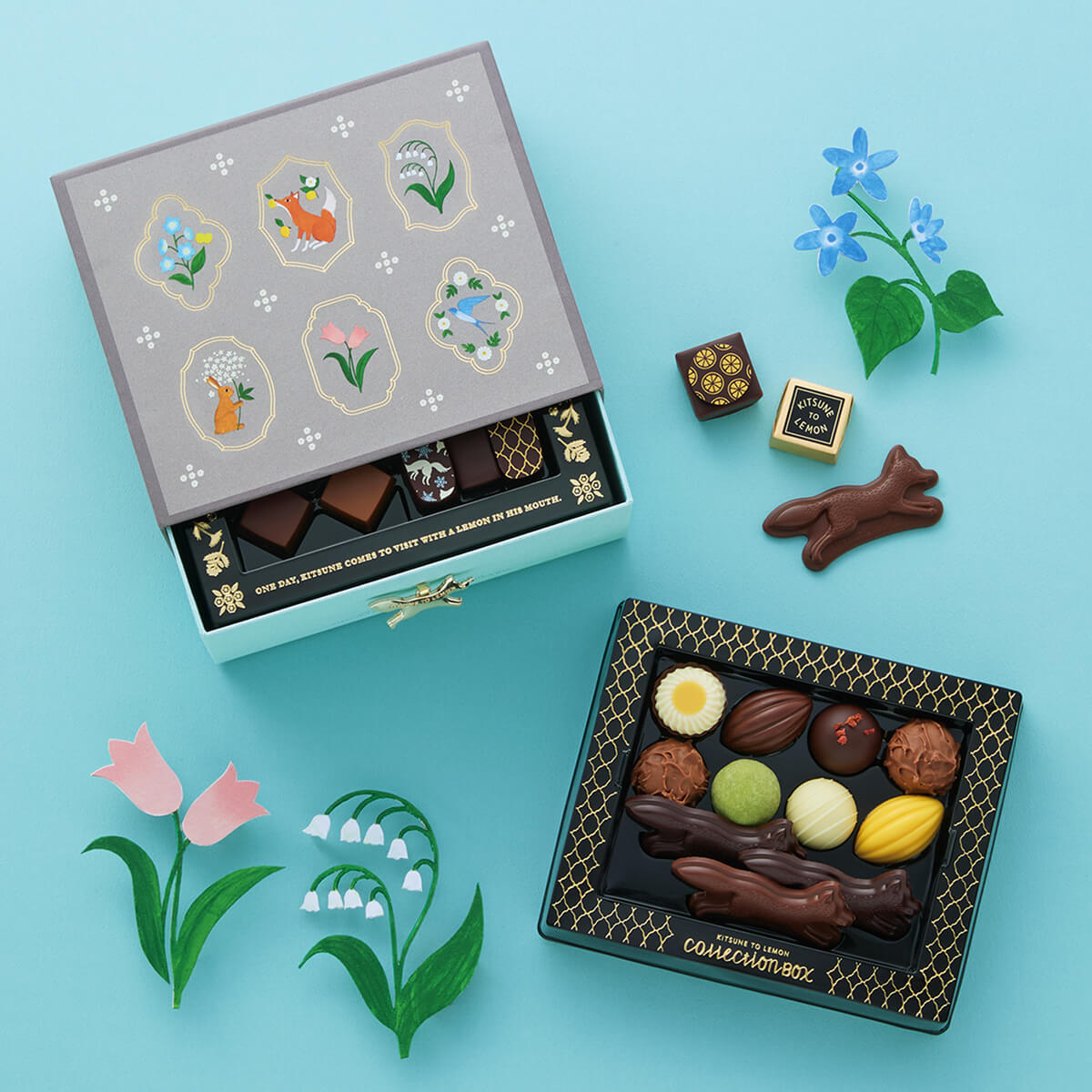 モロゾフ コレクションボックス 25個入(2段詰）バレンタイン 2026 新商品 期間限定 チョコレート ボンボンショコラ フルーツ ナッツ はちみつ キャラメル 洋酒 アソート 詰合せ 引出し かわいい プレゼント ギフト 公式