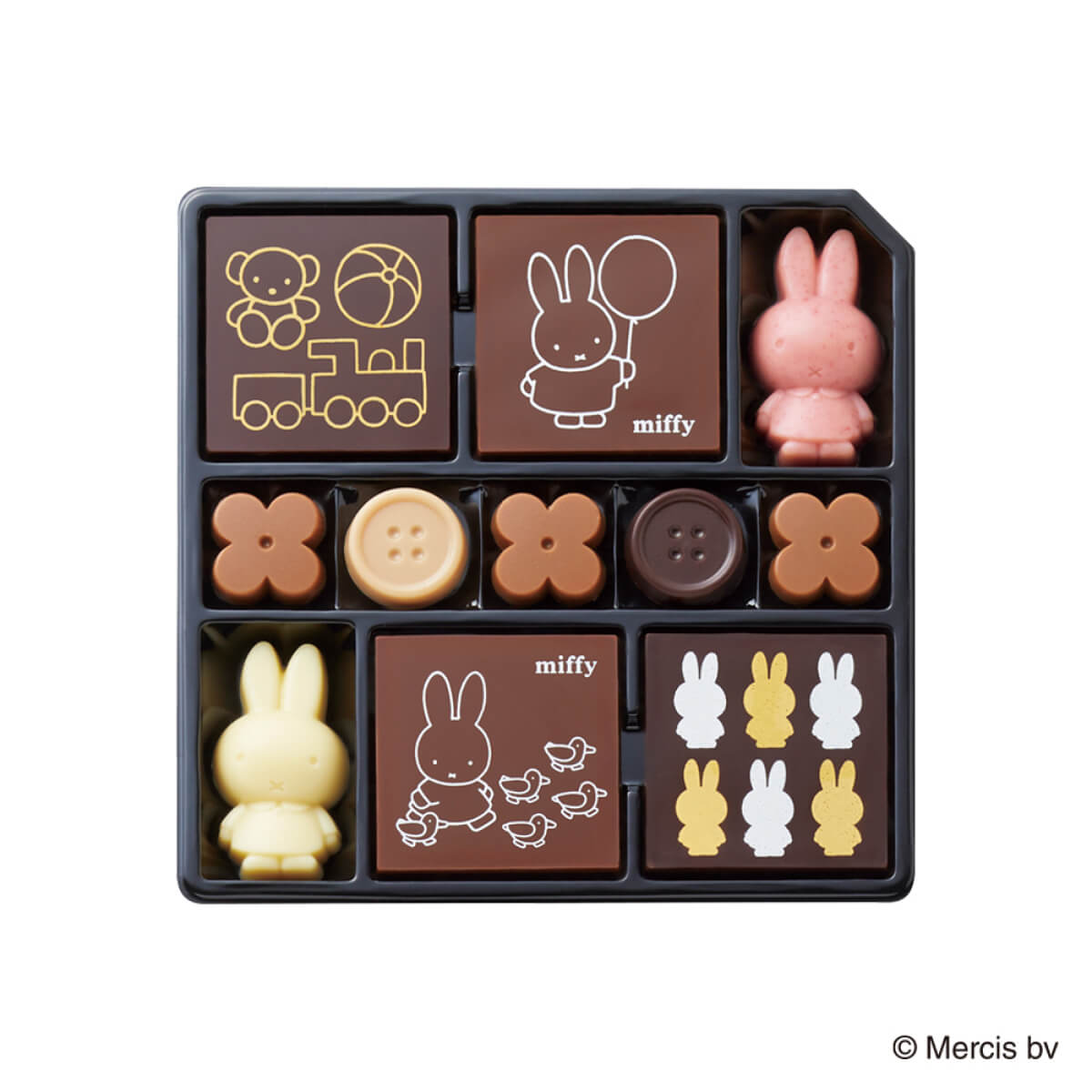 モロゾフ ミッフィーコレクション 22個入（2段詰）バレンタイン 2026 バレンタインデー 期間限定 ディック・ブルーナ miffy チョコレート スイーツ 洋菓子 お酒不使用 詰め合わせ 缶 プレゼント ギフト 公式
