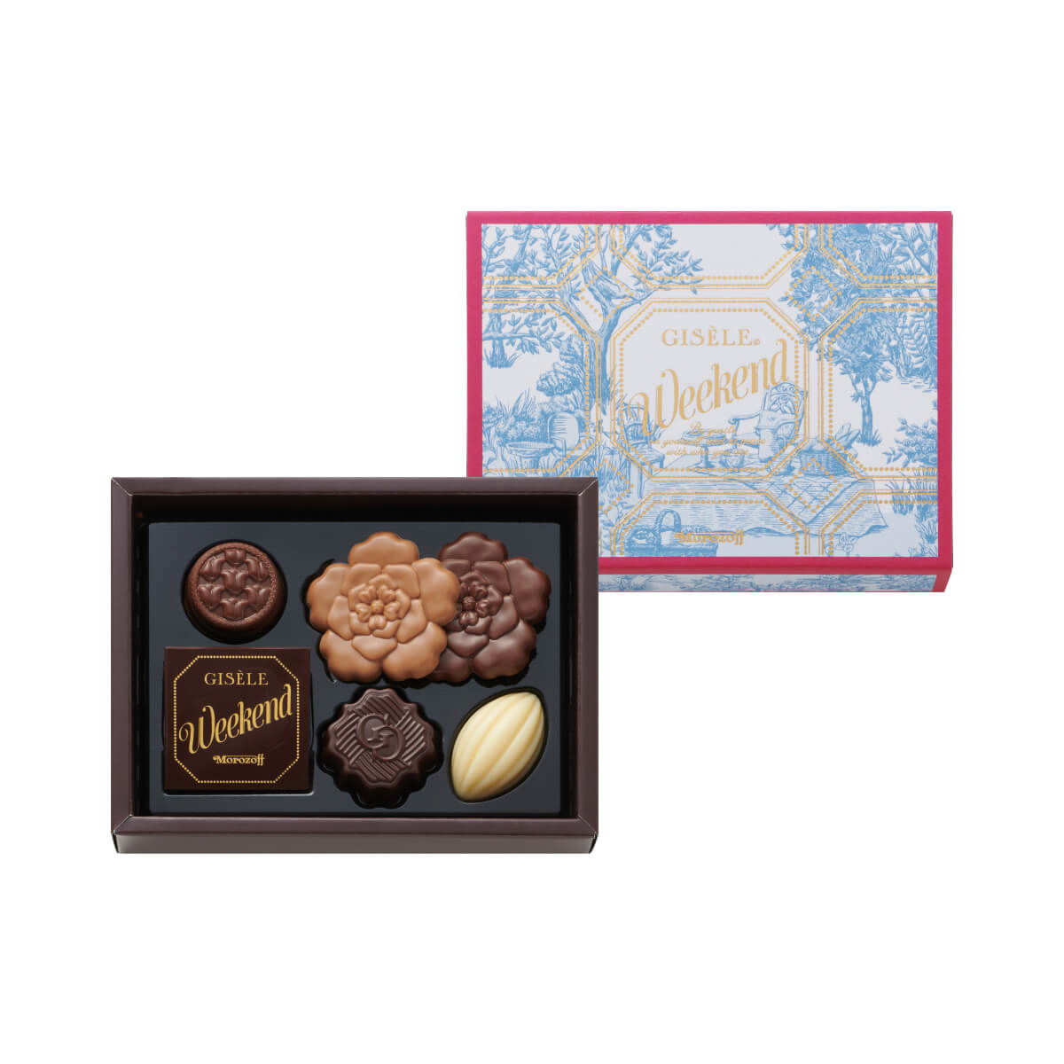 モロゾフ ウィークエンド 6個入バレンタイン 2026 新商品 期間限定 チョコレート プレーンチョコレート コーヒー 花 お酒不使用 アソート 詰合せ 高級感 プレゼント ギフト プチギフト 公式