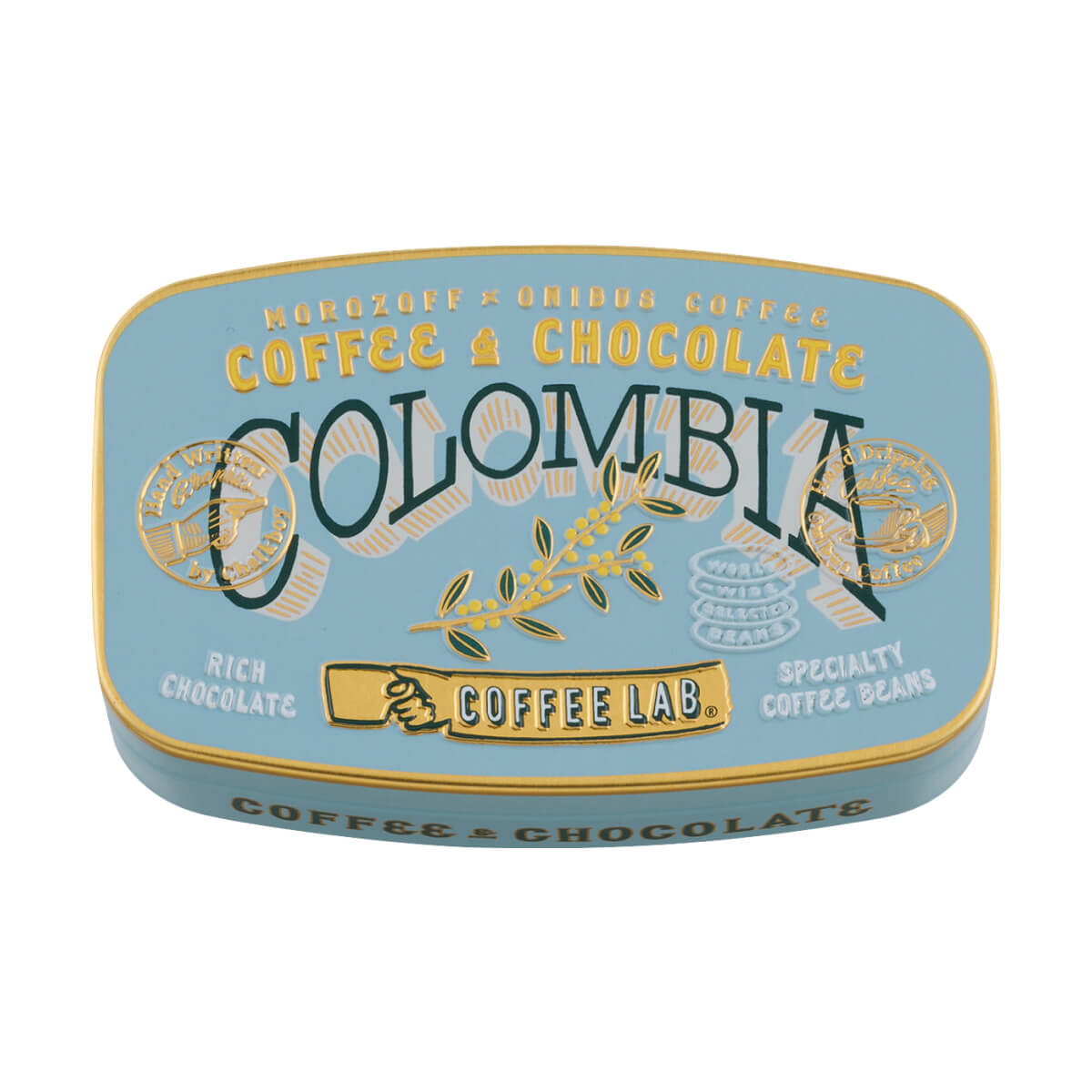 モロゾフ オニバスビーンズ（コロンビア） 60g入バレンタイン 2026 新商品 期間限定 チョコレート コーヒー豆 オニバスコーヒー お酒不使用 アソート 詰合せ 缶 スタイリッシュ プレゼント ギフト プチギフト 公式