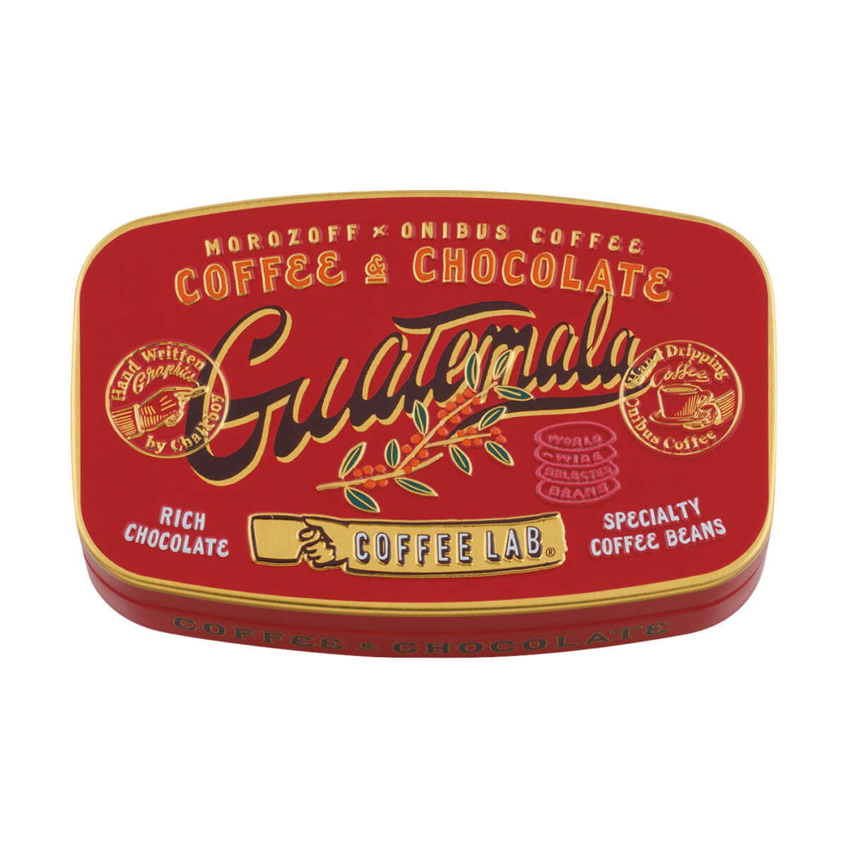 モロゾフ オニバスビーンズ（グアテマラ） 60g入バレンタイン 2026 期間限定 チョコレート コーヒー豆 オニバスコーヒー お酒不使用 アソート 詰合せ 缶 スタイリッシュ プレゼント ギフト プチギフト 公式