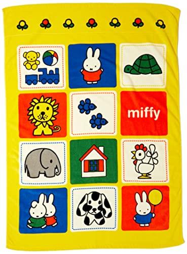 丸眞 ブランケット 夏用 子供 ミッフィ ー ミニバスタオル タオルケット キャラクター miffy プレゼント かわいい 綿100% イエロー 5845001400