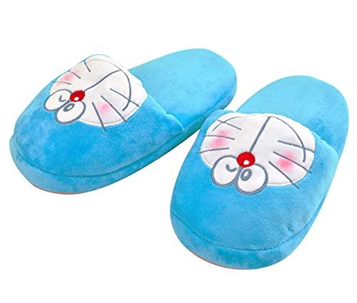 [MORIPiLO] モリピロ スリッパ 室内履き ドラえもん ブルー 23-25cm キャラクター グッズ 可愛い ふわ..