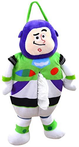 モリピロ ティッシュケース 吊り下げ 壁掛け 車用 トイストーリー バズ グリーン 20x45x10cm キャラク..