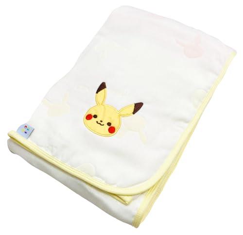 モリピロ タオルケット 6重ガーゼ 綿100 モンポケ ピカチュウ イエロー 70x100cm キャラクター グッズ ポケモン お昼寝 ブランケット 可愛い 洗える 自宅 保育園 幼稚園 4621279のサムネイル