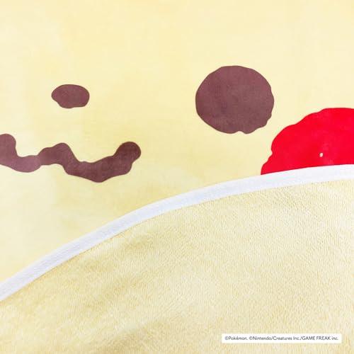 モリピロ タオルケット ベビー 綿100 モンポケ ピカチュウ イエロー 85x85cm キャラクター グッズ ポケモン お昼寝 ブランケット 可愛い スワドル おくるみ 赤ちゃん 4621274 2