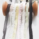 sempiterno 6mm 弾力性のレース 極狭のフリルレース DIY補助材料 誕生日 クリスマス ギフト 装飾材料 縫製素材 人形飾 8種類16m(6mm,...