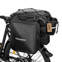 Lixada 自転車 リアバッグ 3-in-1 自転車 バック キャリアバッグ 左右一体型 大容量26L 自転車 リアボックス サイクリングバッグ パニアバッグ...