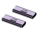 YFFSFDC USB C 中継アダプタ 【2個セット】 USB Cメス⇔USB Cメス 変換アダプター USB Type C延長アダプター 240W/5A急速...