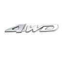 YFFSFDC 汎用 ステッカー 両面テープ付 簡単貼り付け 3D 立体スッテカー エンブレム 4WD 金属 カー用品 アクセサリー 装飾 車 プレゼント シル...