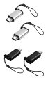 YFFSFDC マイクロUSB変換アダプター タイプC Micro USB 変換アダプタ 4個入り Type C メス to Micro USB オス 変換コネ...