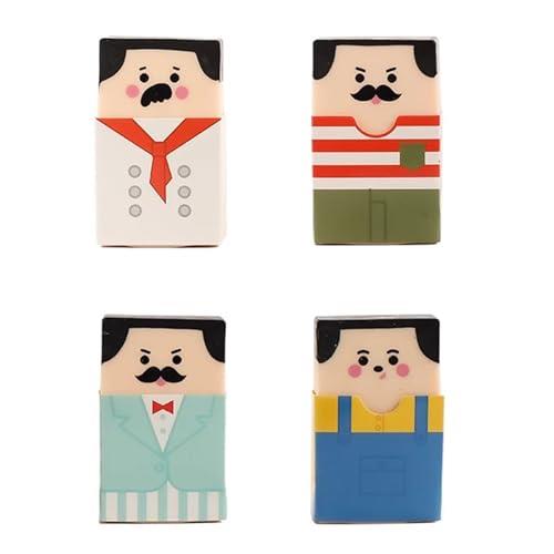 DFsucces 消しゴム 練り消しゴム デッサン用 小学生 学習用 可愛い 文房具 子供 学生 DIY 描画 (4個セット)