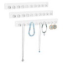 PH PandaHall ネックレスハンガー ネックレス ブレスレット 壁掛け収納ホルダー イヤリング アクセサリーディスプレ キーホルダー 整理台 30x3.5cm