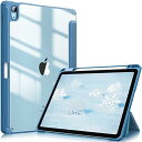 Fintie iPad Air 5 ケース 2022 / iPad Air 4 ケース 2020 10.9 インチ 透明バックカバー Apple Pencil 収納可能 Apple Pencil 2 ワイヤレス充電対応 三つ折スタンド スリープ機能 軽量 薄型 傷つけ防止 PU合成レザー TPU(オーシャン ブルー)