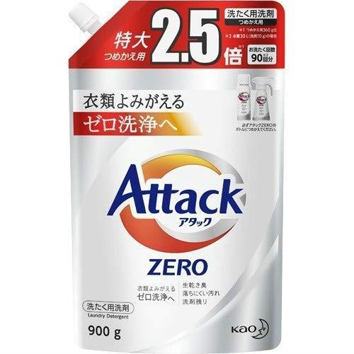 《セット販売》　花王 アタックゼロ つめかえ用 (900g)×3個セット 詰め替え用 アタックZERO 洗たく用洗剤 液体洗剤