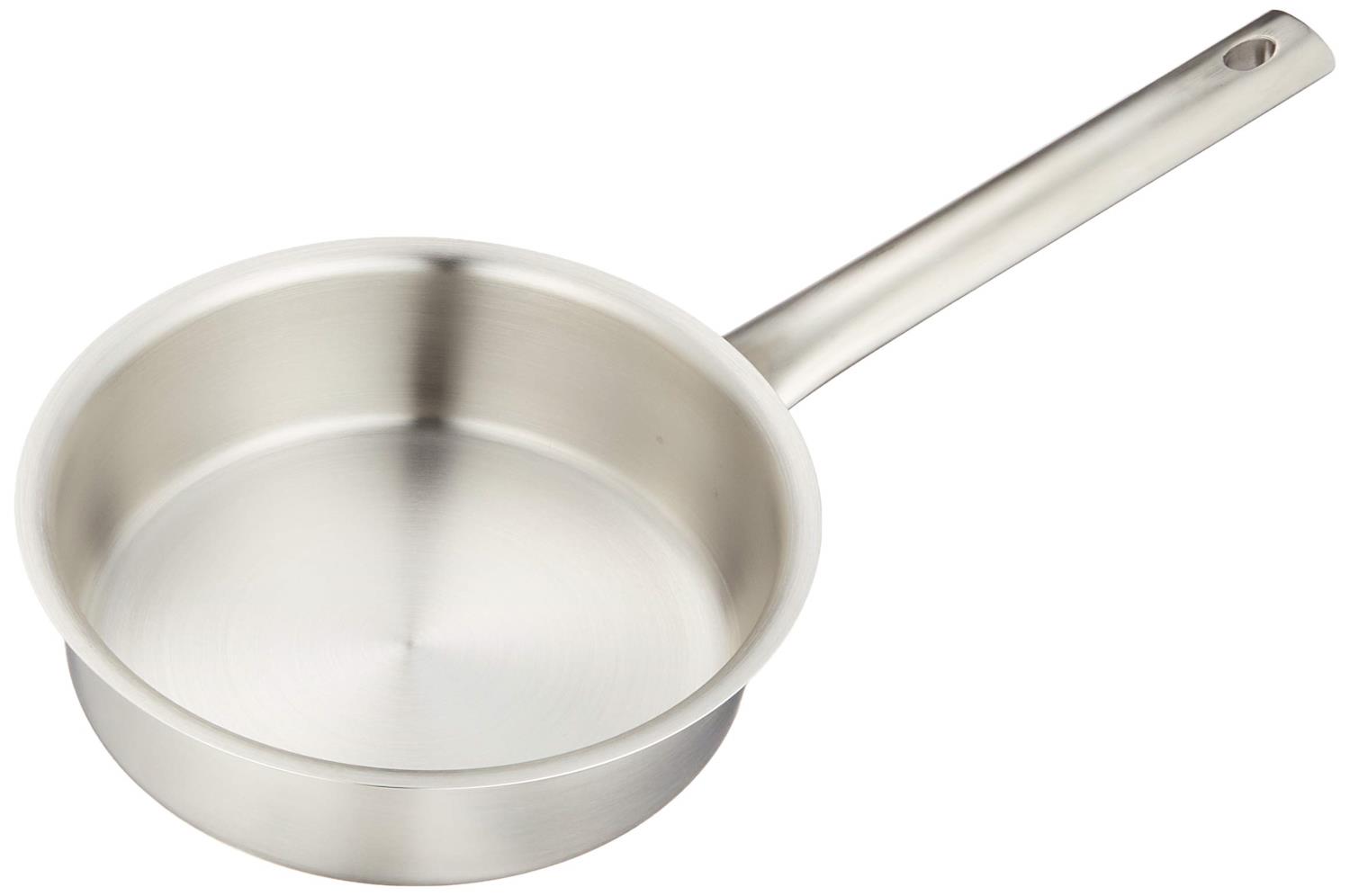 遠藤商事 業務用 ムラノ インダクション 片手浅型鍋 16cm (蓋無) IH対応 18-8ステンレス AKTD301