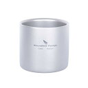 Boundless Voyage チタンマグカップ 二重構造 アウトドア用マグカップ ダブルウォール 保温 保冷 超軽量 錆びない スタッキングマグ アウトドア...