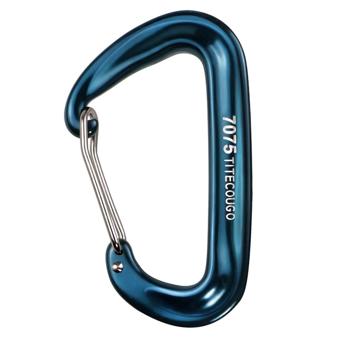 TITECOUGO カラビナ アクセサリー Dd リング 大 カナビラ 釣り 作業台 金具 ホルダー 12Kn ピーコックブルー 1個(4)