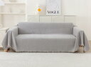 HomeFirst 北欧風 マルチカバー 長方形 ソファーカバー ブランケットフリンジ付き 汚れ防止 1 2 人掛け シェニール おしゃれ ベッドカバー カウチ...