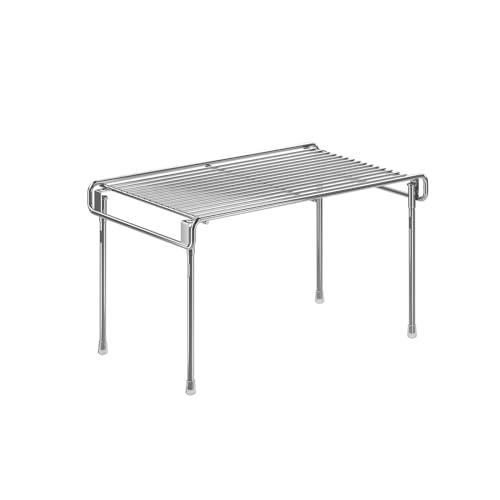 水切りラック シンク上 シンク下 収納 ラック ステンレス 水切りラック 防錆、傷つけにくいです (シル..