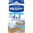 白元アース 衣類防虫剤 ミセスロイド 無香 無臭 引き出し・衣装ケース用 24個入 1年間有効 収納空間のダニよけ効果付き 虫除け 防カビ 消臭 黄ばみ防止