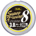 DUEL(デュエル) PEライン 釣り糸 スーパーエックスワイヤー8 【 ライン 釣りライン 釣具 高強度 高感度 】 3.0号 300m 5色/イエローマーキ...