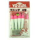 DUEL(デュエル) 浮スッテカン布巻 TY2 5本入 4.0号 L2 Lピンク×白 D54(4)